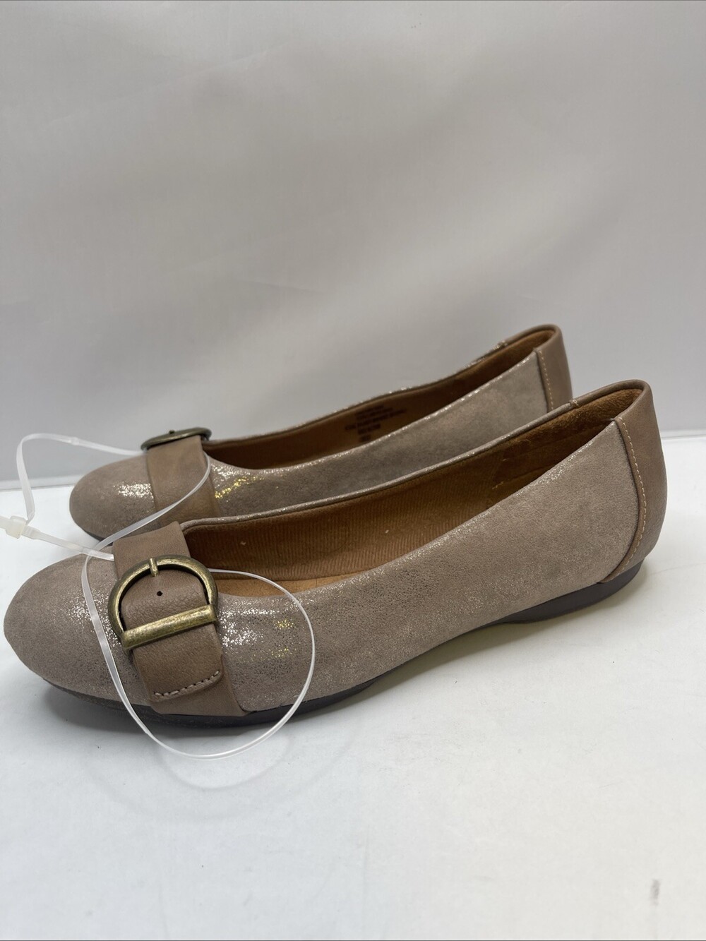 NEW Eurosoft Women’s Siera Ballet Flats Taupe Brown Size 6.5M Textile Shoes